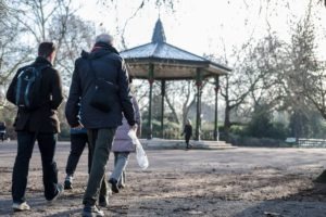 People walking