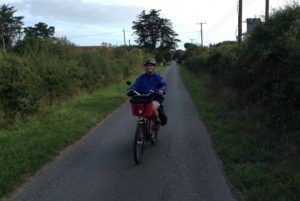 Doreen cycling after attending Breathe Easy session